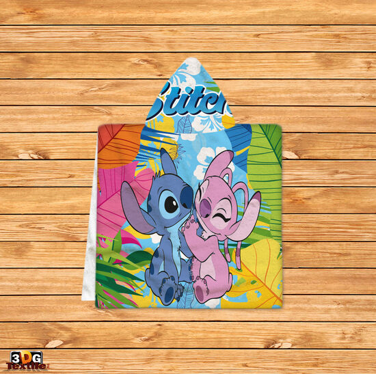 Kids Poncho Towel Lilo and Stitch 2024