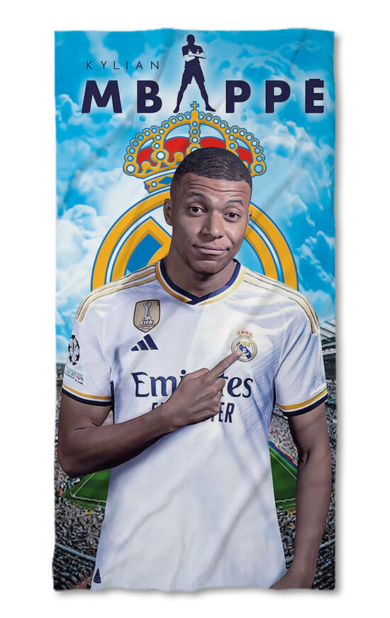 Beach Towel Kylian Mbappe Real Madrid