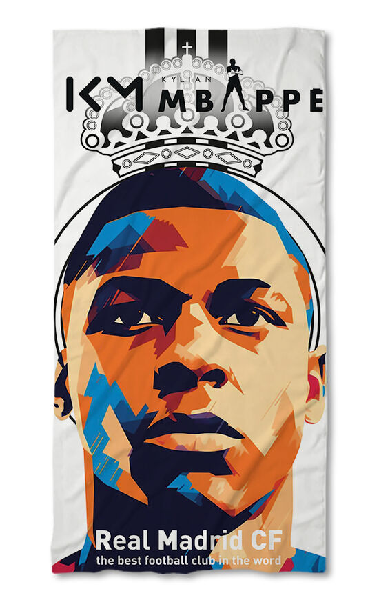 Beach Towel Kylian Mbappe Real Madrid 5