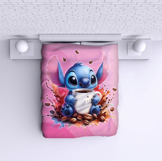 Bed Cover Stitch Coffee pink