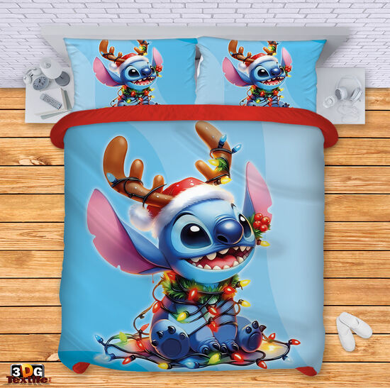 Bed Linen Stitch Christmas blue