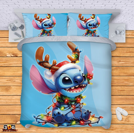 Bed Linen Stitch Christmas blue
