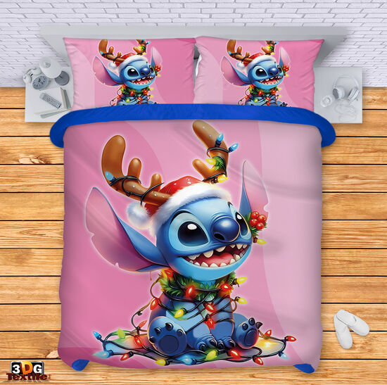 Bed Linen Stitch Christmas pink