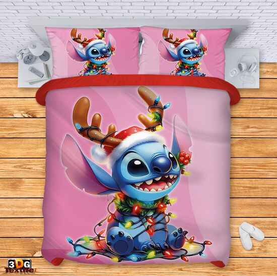 Bed Linen Stitch Christmas pink