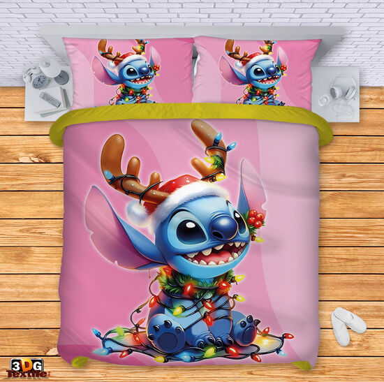 Bed Linen Stitch Christmas pink