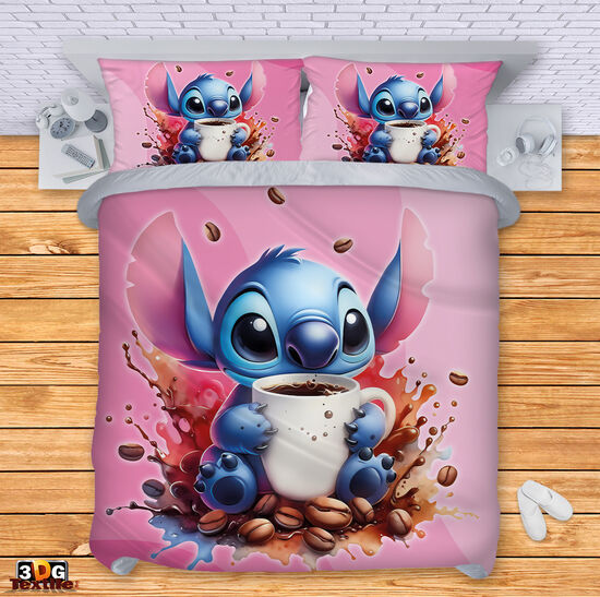 Bed Linen Stitch Coffee pink