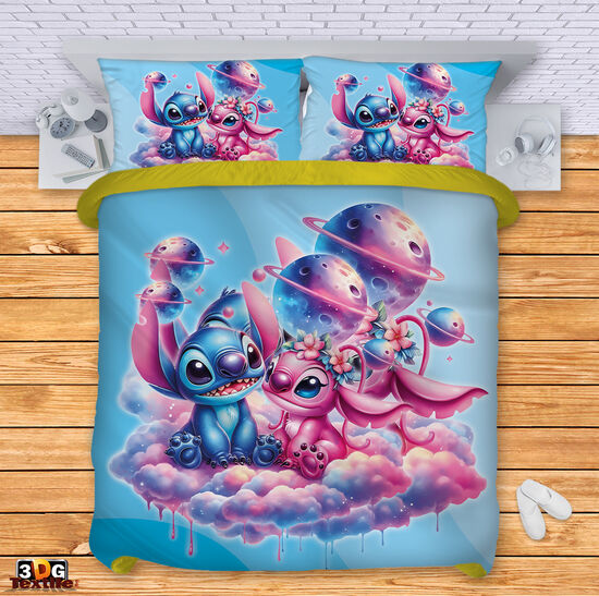 Bed Linen Stitch In love blue