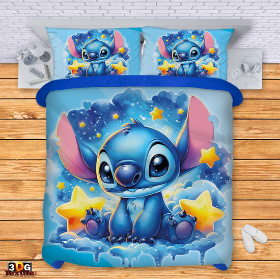 Bed Linen Stitch Night blue