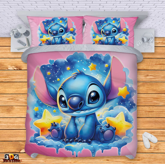 Bed Linen Stitch Night pink