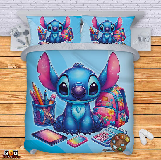 Bed Linen Stitch School blue