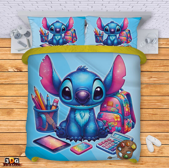 Bed Linen Stitch School blue