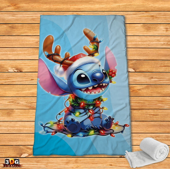 Brawl Stars Stitch Christmas blue