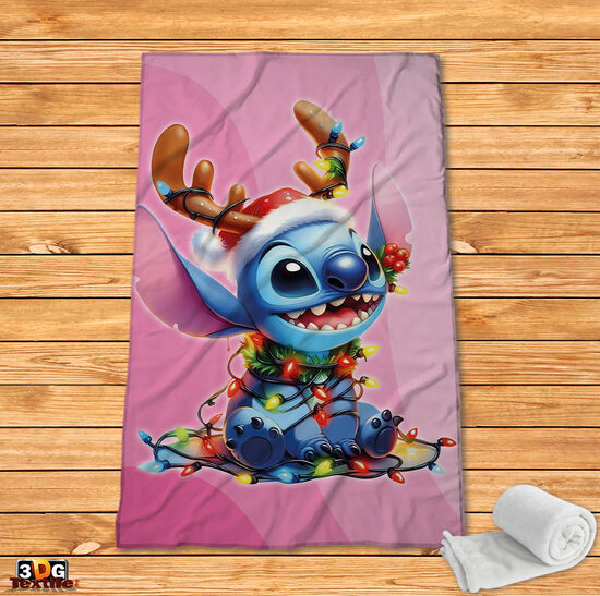 Brawl Stars Stitch Christmas pink