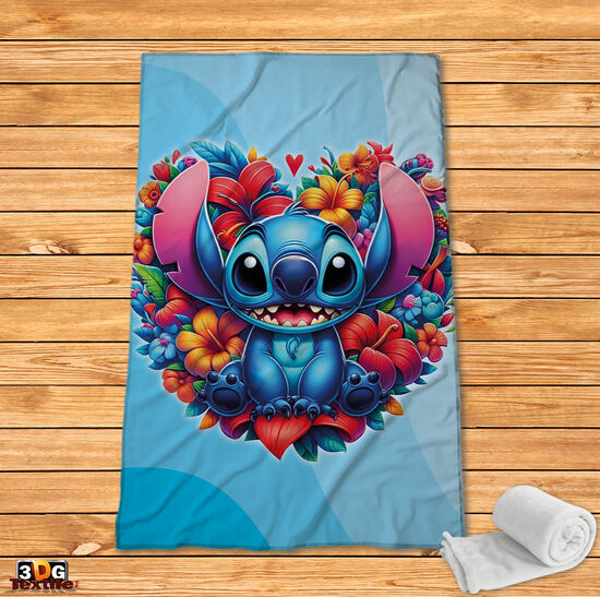 Stitch Flowers blue
