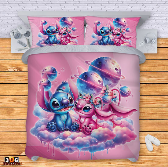 Bed Linen Stitch In love pink