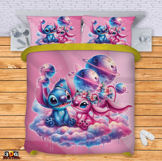 Bed Linen Stitch In love pink