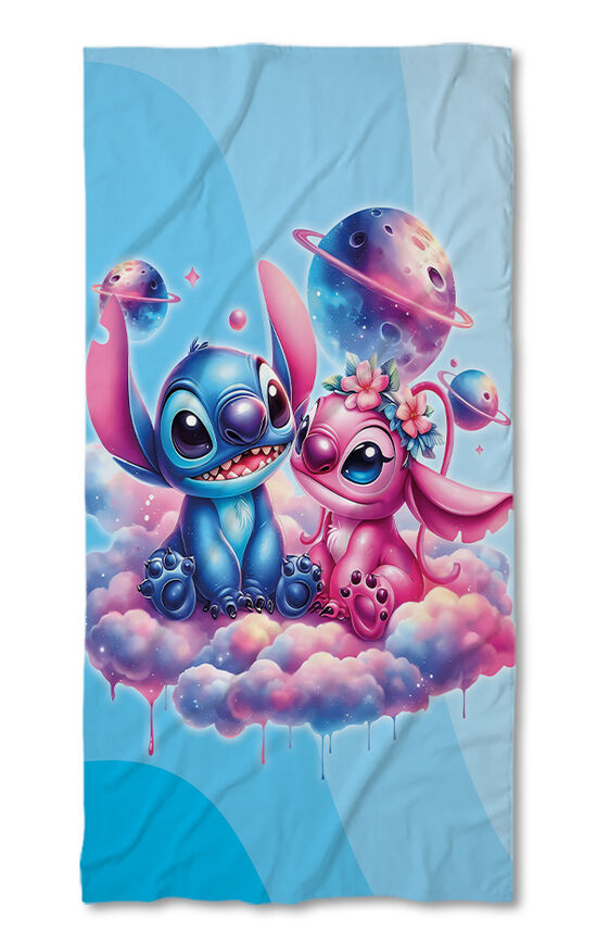 Beach Towel Stitch In love blue