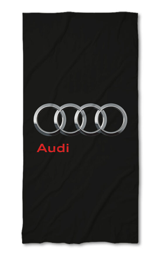 Beach Towel Audi logo black