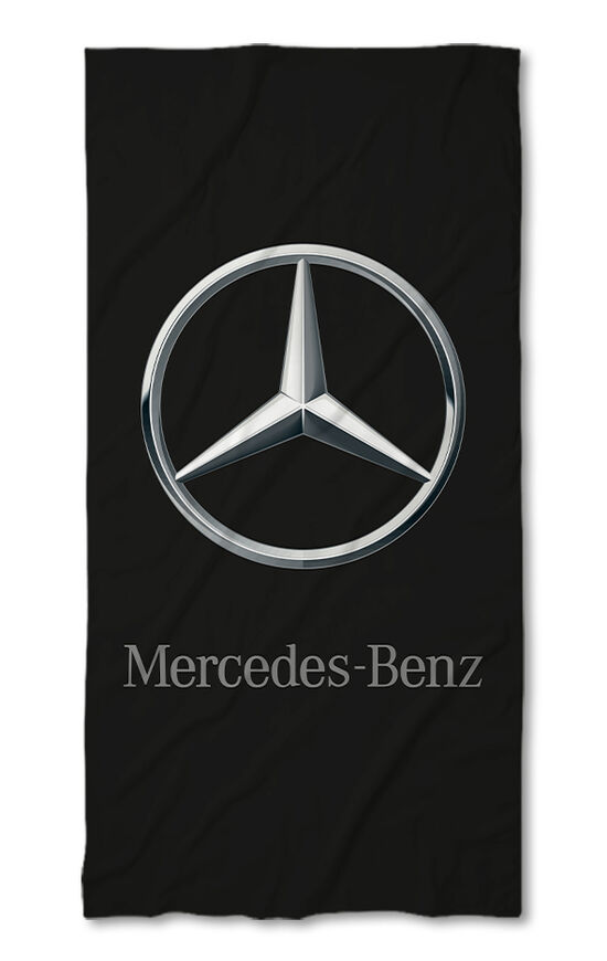 Beach Towel Mercedes logo black