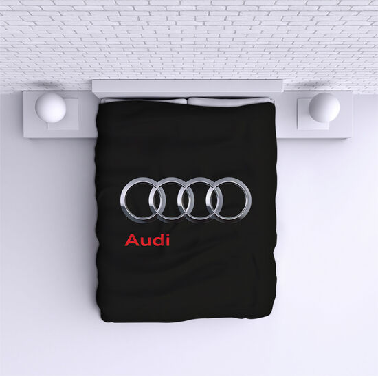 Bed Cover Audi logo black