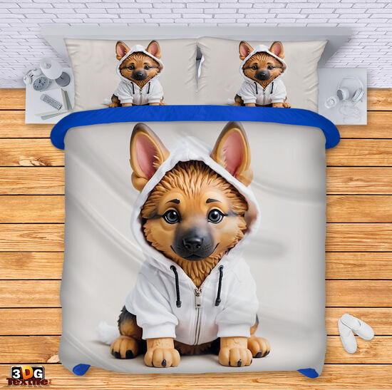 Bed Linen Cute dog AI