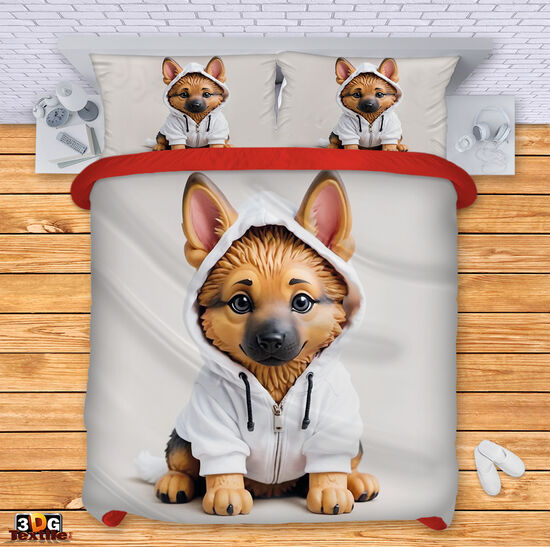 Bed Linen Cute dog AI