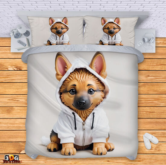 Bed Linen Cute dog AI