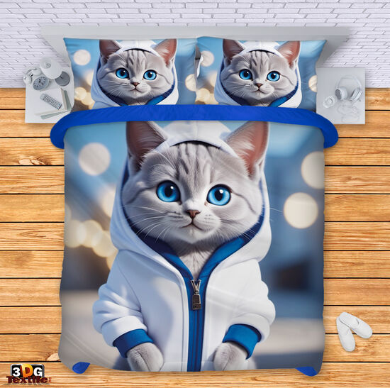 Bed Linen Cute cat AI