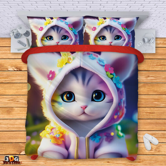 Bed Linen Cute cat AI 2