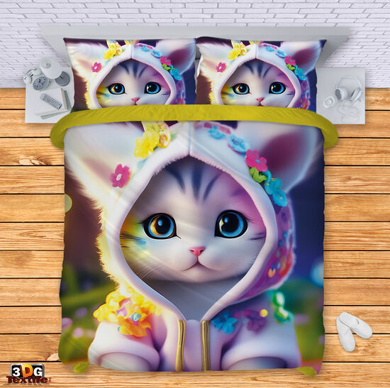 Bed Linen Cute cat AI 2