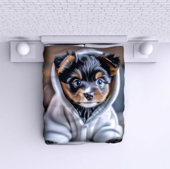 Bed Cover Cute dog AI 2