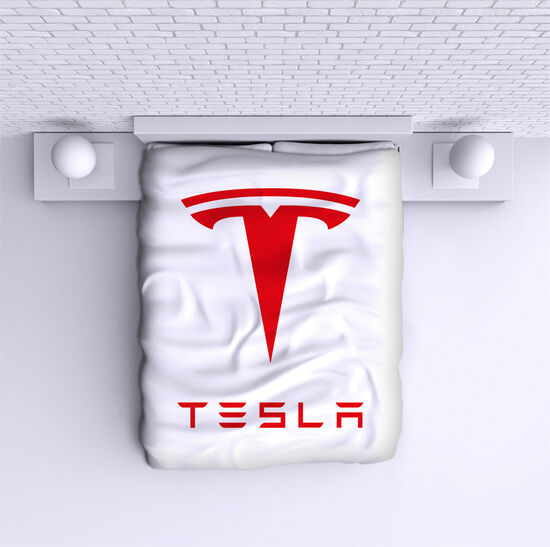 Bed Cover Tesla white