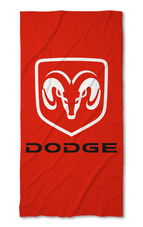 Beach Towel Dodge red