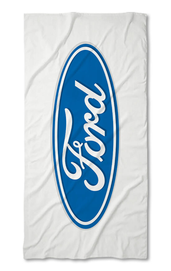 Beach Towel Ford white