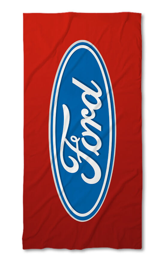 Beach Towel Ford red