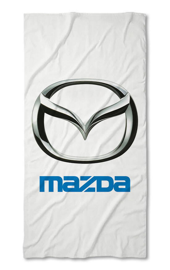 Beach Towel Mazda white