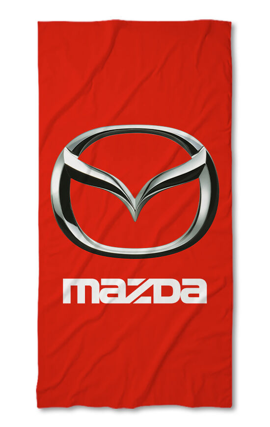 Beach Towel Mazda  red
