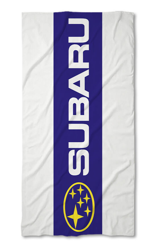 Beach Towel Subaru white