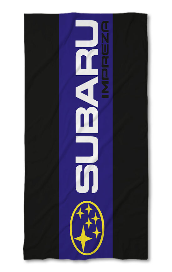 Beach Towel Subaru Impreza black