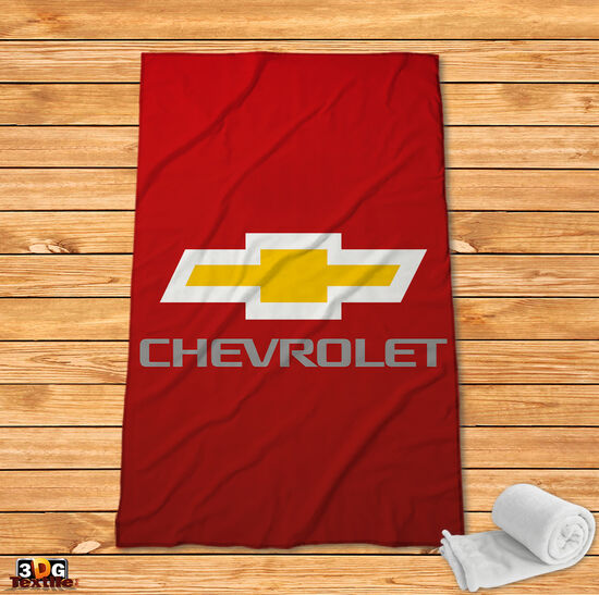 Fleece Blanket Chevrolet red