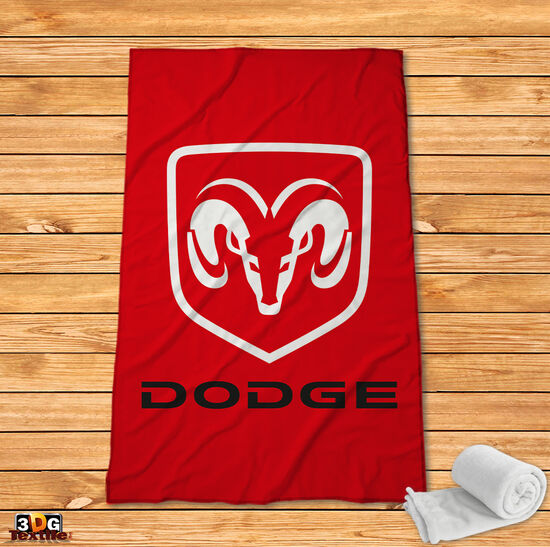 Fleece Blanket Dodge red