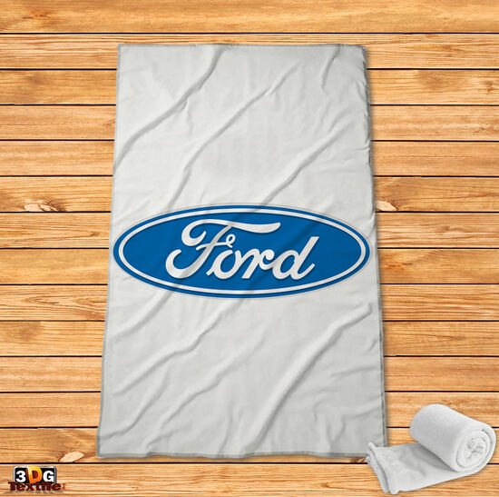 Fleece Blanket Ford white