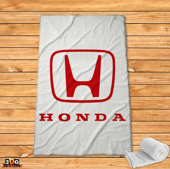 Fleece Blanket Honda white