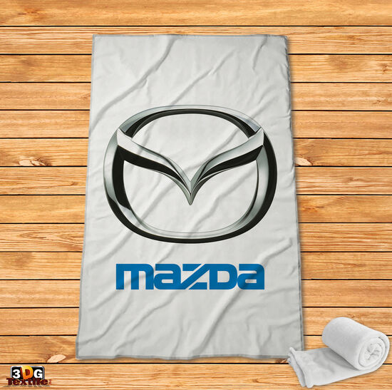 Fleece Blanket Mazda white