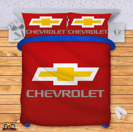 Bed Linen Chevrolet red