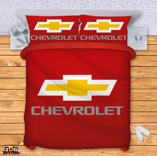 Bed Linen Chevrolet red