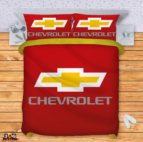 Bed Linen Chevrolet red