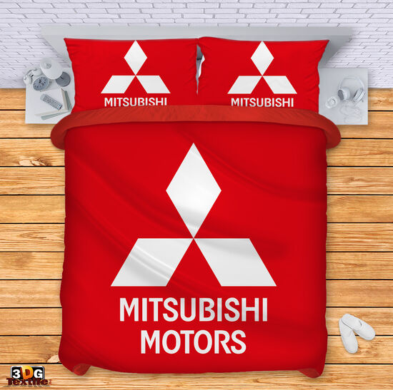 Bed Linen Mitsubishi red