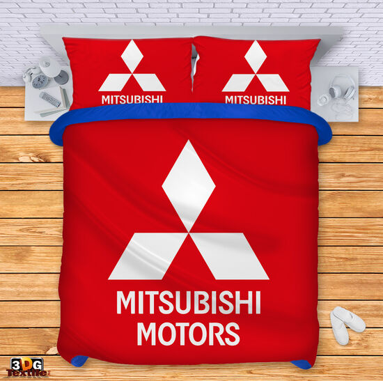 Bed Linen Mitsubishi red