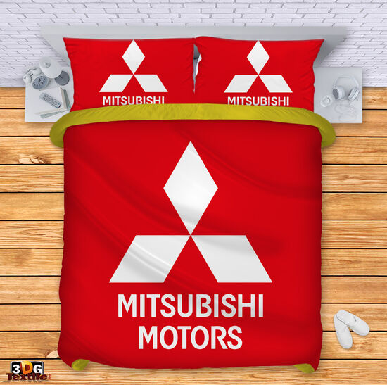 Bed Linen Mitsubishi red
